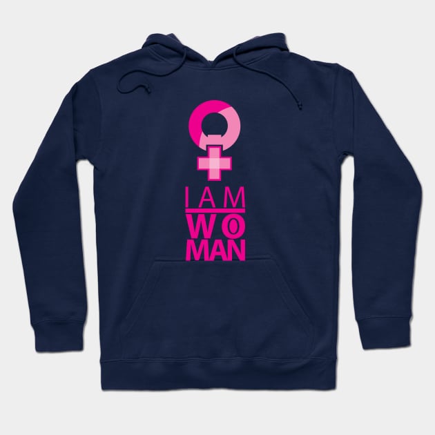 i am woman Hoodie by angsabiru